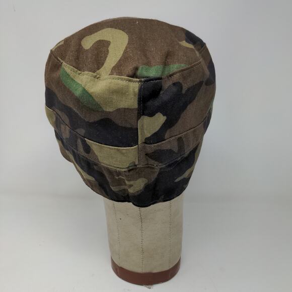 U.S. Military BDU Combat Cap Green Brown Camo Size 7.5 Ear Flaps - Picture 6 of 9